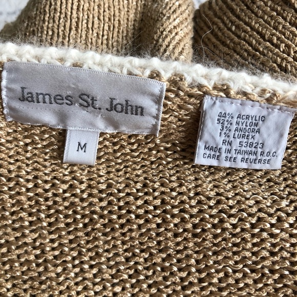 Vintage James St. John Deep V-neck Sweater - Picture 5 of 6